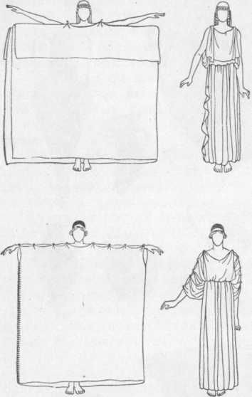 Выкройка платья в греческом стиле в пол