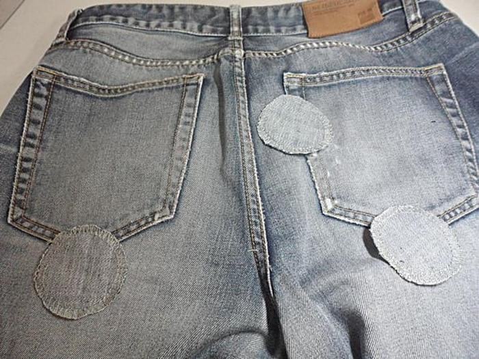 как поставить заплатку на джинсы ремонт джинсов