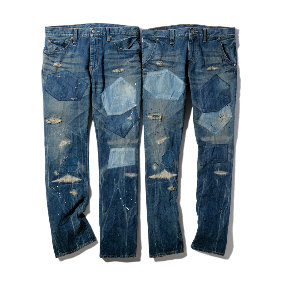 Интересные идеи заплаток на мужских джинсах, вариант 34