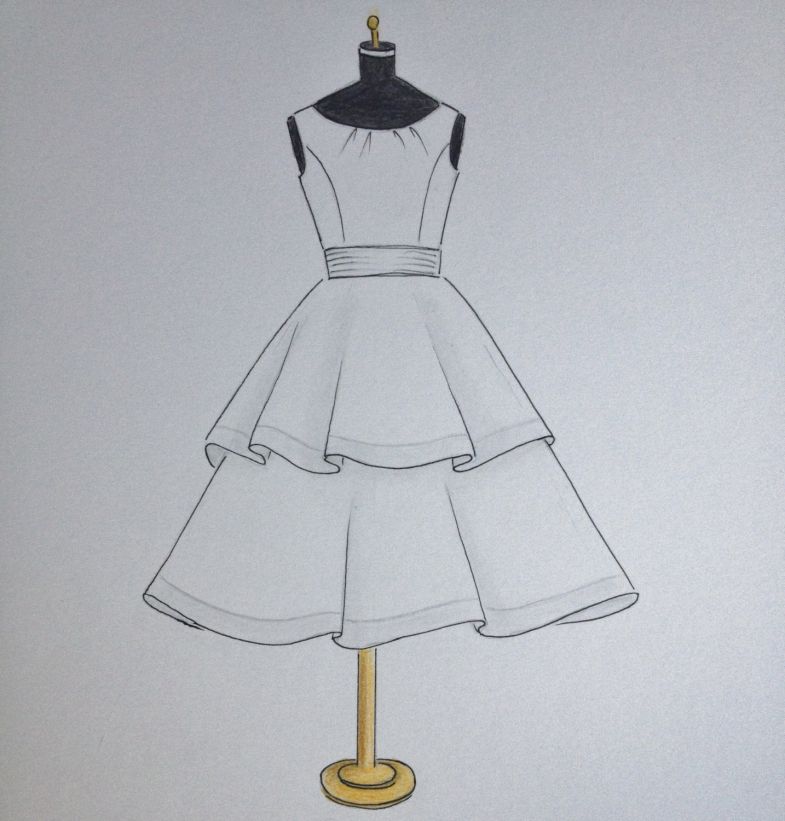Как нарисовать платье карандашом поэтапно: инструкция по рисованию красивого платья (для девушки, принцессы или куклы)