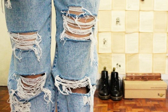 Как сделать рваные джинсы - 70 фото простых шагов в домашних условиях