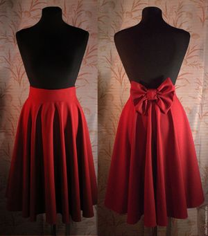 Красная юбка Колокол