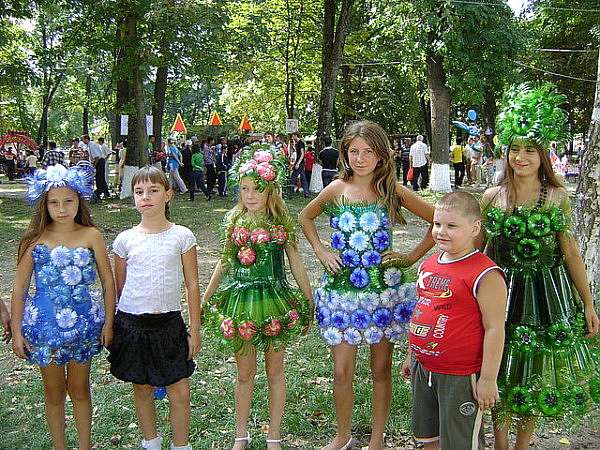 Маскарадные костюмы из подручных материалов