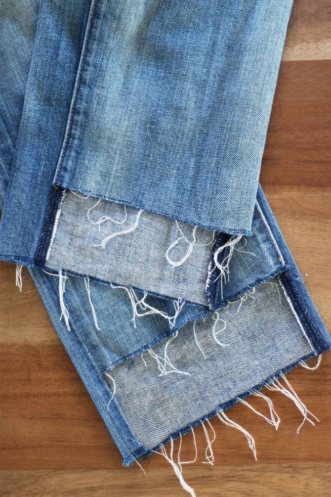 Как подшить джинсы