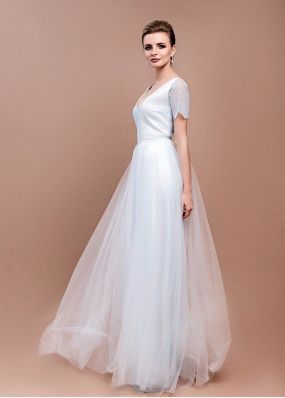 Голубое платье невесты ZEL006