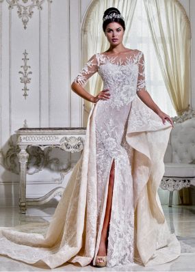 Свадебное платье-русалка с шлейфом A17186371Z