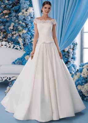 Свадебное платье с заниженной талией SDV013