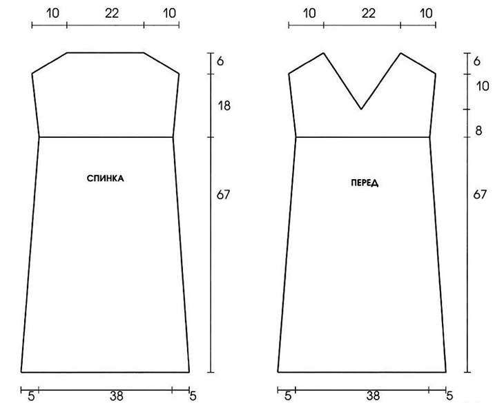 Выкройка летнего сарафана 