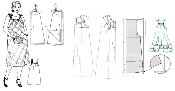 Сшить сарафан для женщины своими руками. Выкройки для начинающих