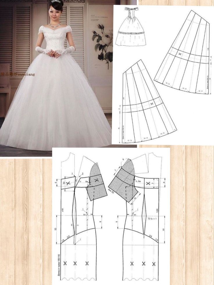 Как сшить свадебное платье своими руками – фасоны и выкройки.
