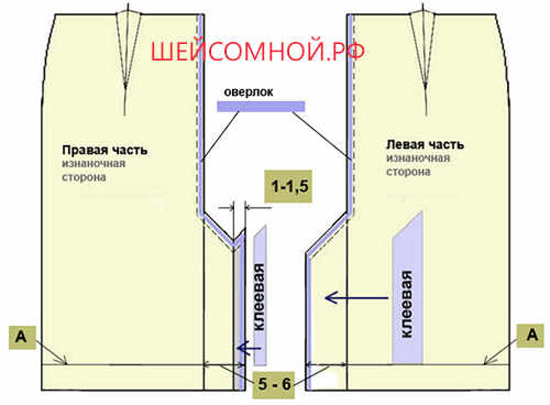 прямая юбка со шлицей