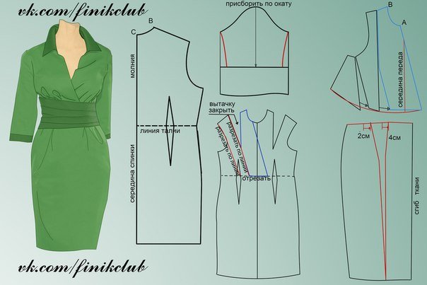 Платье из трикотажа: МК с пошаговыми фото и видео-уроками по шитью для начинающих