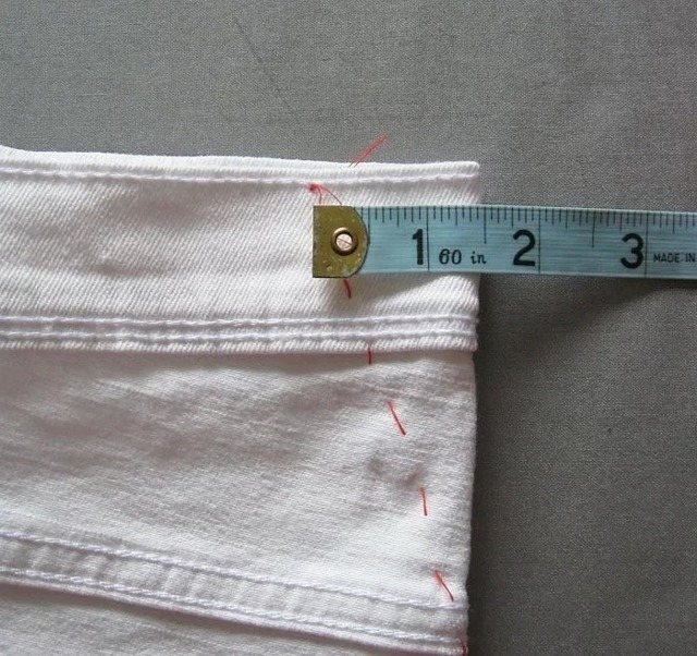 Как ушить джинсовую юбку в талии по бокам в домашних условиях без машинки