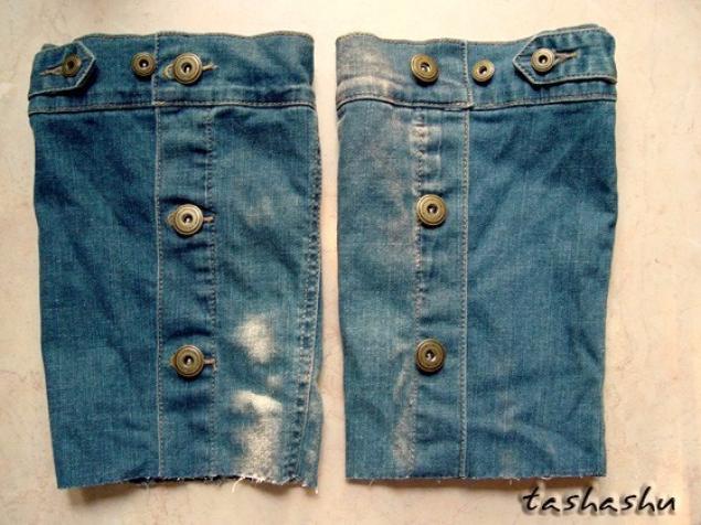 Из старых джинсов я смастерила теплые сапожки на флисе: пошаговая технология их изготовления с фото