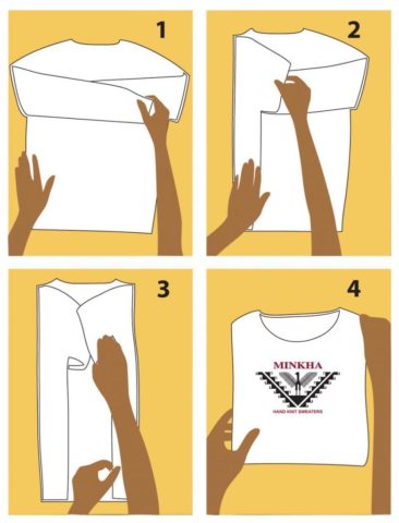 Как сложить футболку, чтобы она не помялась после глажки, в шкафу, в чемодане и на подарок + отзывы