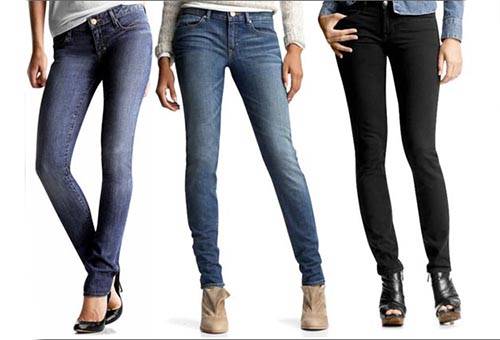 Женские джинсы выглаженные