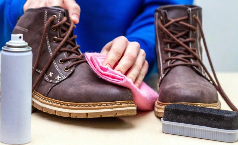 чистка обуви из нубука