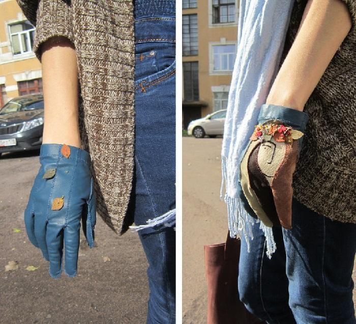Как выглядят готовые кожаные перчатки