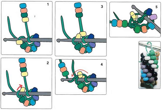 Как сделать жгут из бисера крючком, уроки для начинающих