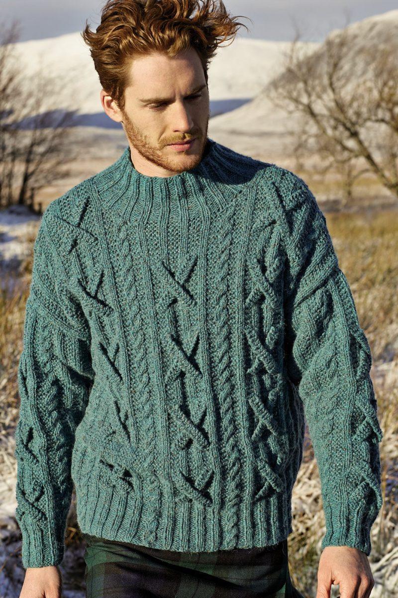 Мужской свитер спицами: схемы с описанием