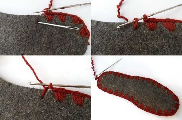 Пошаговая инструкция вязания крючком тапочек на подошве