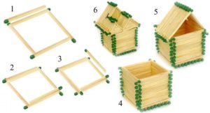 Как сделать домик из спичек своими руками - пошаговая инструкция