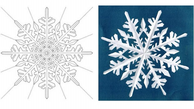 Снежинки к Новому Году своими руками: простые снежинки из бумаги и шаблоны для вырезания