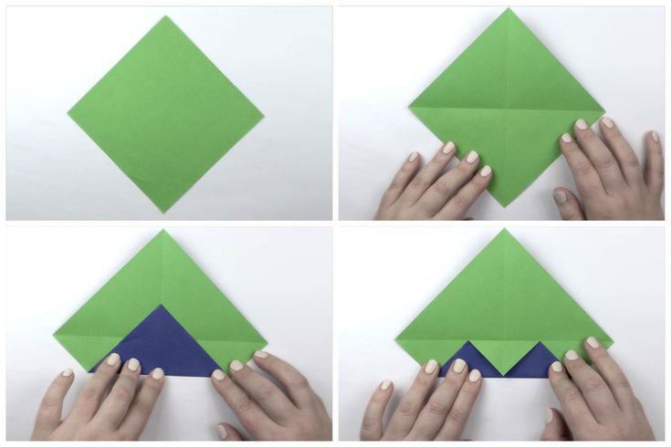 Пошаговая сборка оригами конверта
