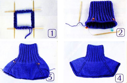 Манишка для мальчика спицами: схема с описанием вязания, модели, видео для начинающих