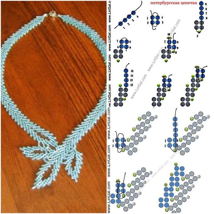 Бисероплетение: колье и ожерелья, схемы для изготовления своими руками