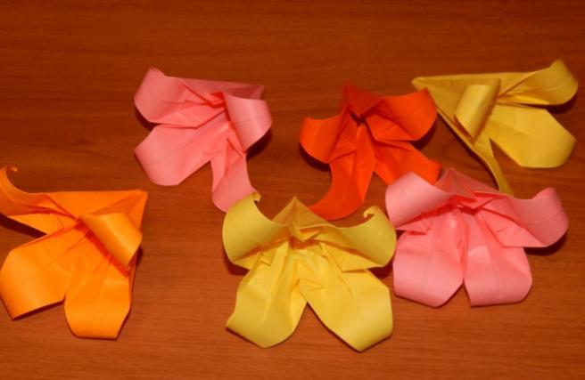 Цветы из бумаги — схемы и шаблоны для создания бумажных цветов этап 113