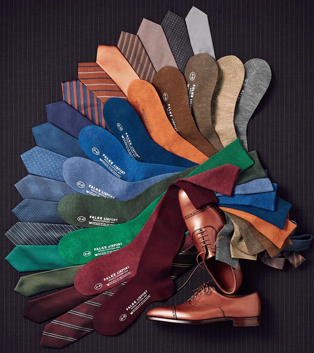 Выбор цветовых сочетаний, как носить носки и брюки