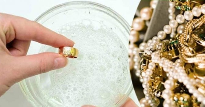 Как почистить золото с бриллиантами в домашних условиях самостоятельно?