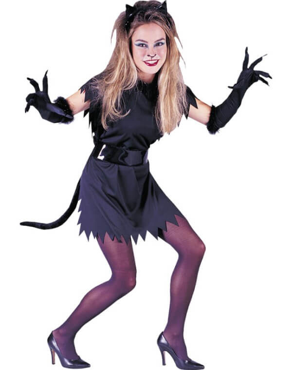 Пример костюма кошки на Хэллоуин