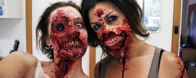 Страшные образы зомби на Хэллоуин