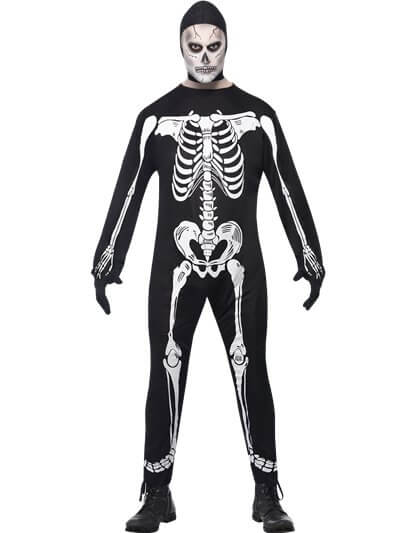 Мужской образ скелета на Хэллоуин