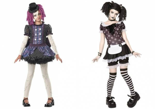 Образ куклы в темной одежде