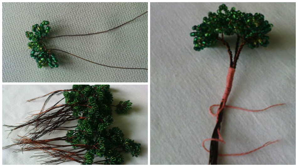 Сакура из бисера своими руками: описание этапов работы по плетению дерева