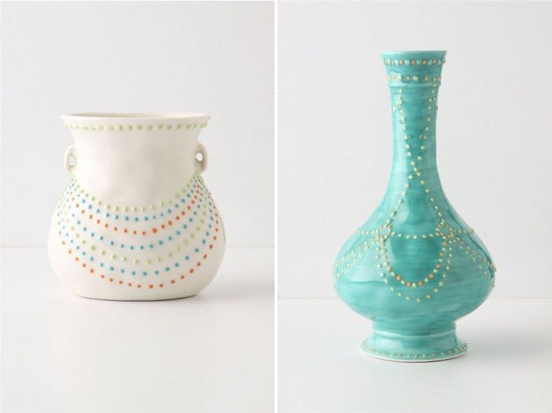 Идеи точечной росписи для керамической вазы