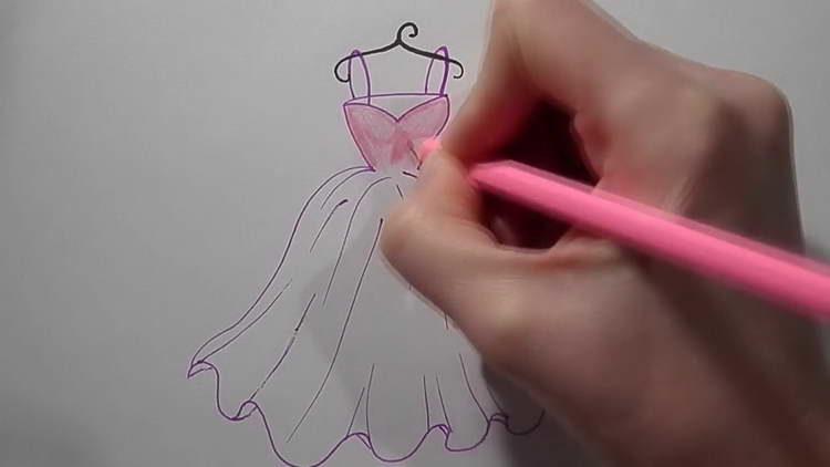 нарисованное платье