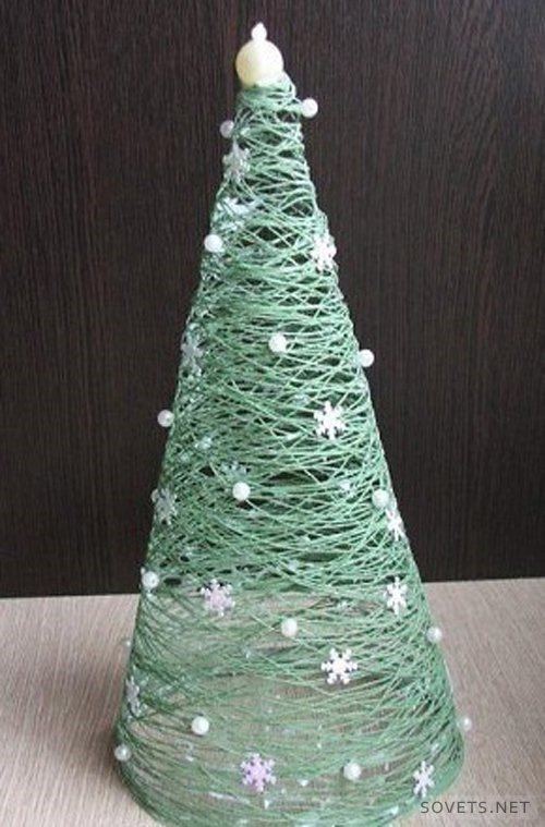 Конус из бумаги, ватмана, картона, ниток, папье маше для поделок и новогодней елки: 4 способа изготовления, шаблоны конуса