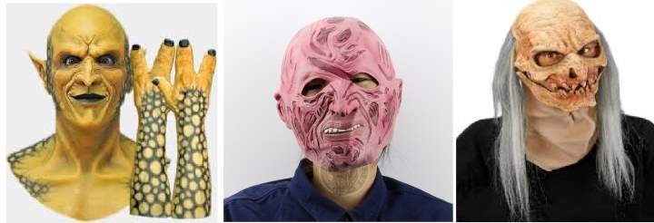 Три реальных маски для праздника Хэллоуин