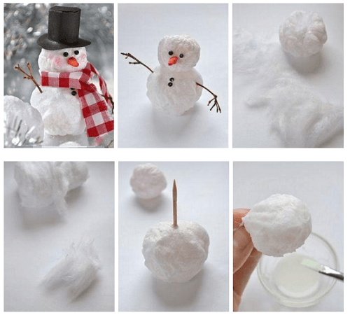 Процесс изготовления снеговика своими руками фото