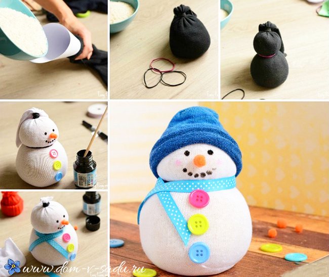 Поделка снеговик своими руками: фото лучших идей + пошаговая инструкция для начинабщих