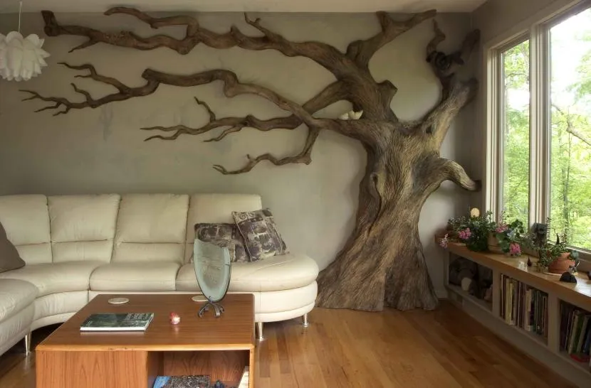 Дерево-барельеф для гостиной