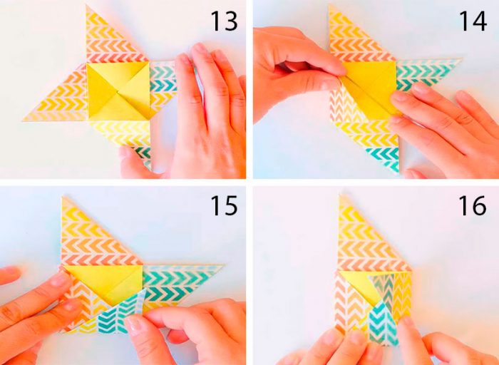 конверт оригами схема