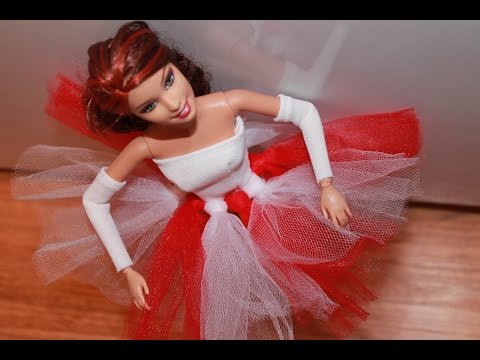 Одежда для куклы. Шьем платье балерины для Барби. \ How make Ballerina dress for Barbie Doll