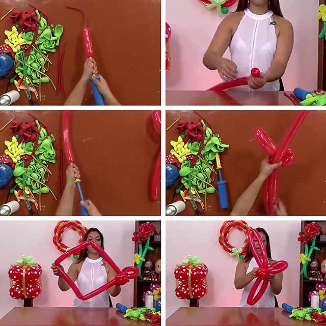 Как сделать букет из шаров своими руками фото