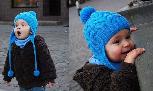Фото вязанная шапочка для ребенка от 2 лет и старше 