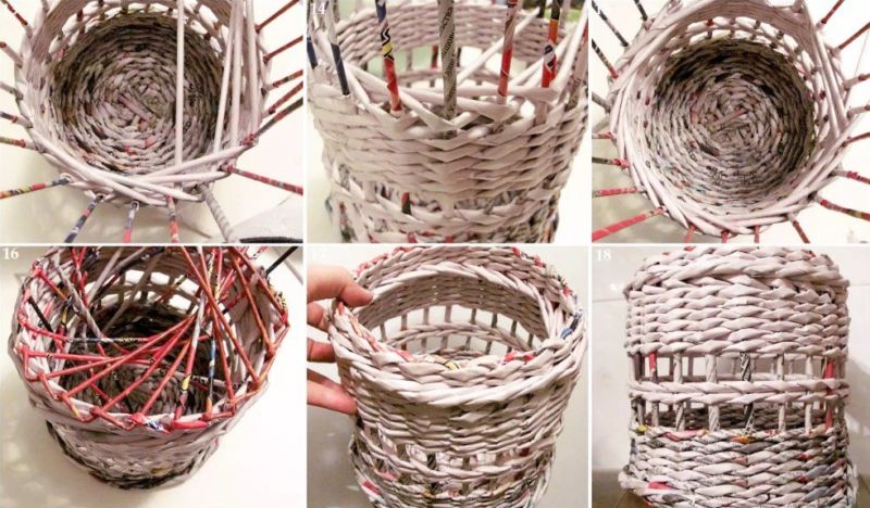 Плетение из газетных трубочек для начинающих пошагово: описание видов, фото схемы, мастер классы